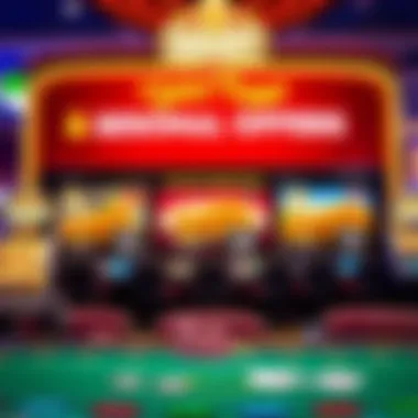 Display of seasonal promotional offers at Golden Nugget