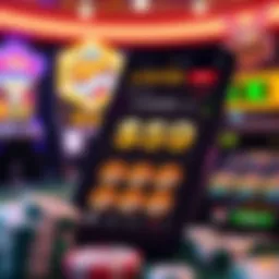 Visual representation of digital lottery app interface