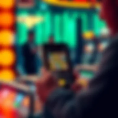 Illustration depicting the technology behind lottery apps