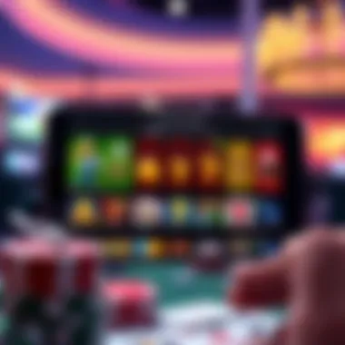 Chart illustrating various gaming options available in gambling apps