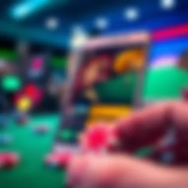 Visual representation of a popular gambling app interface