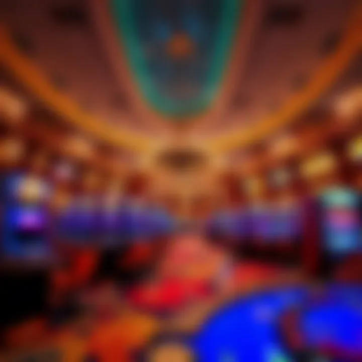 Interior view of a luxurious casino resort
