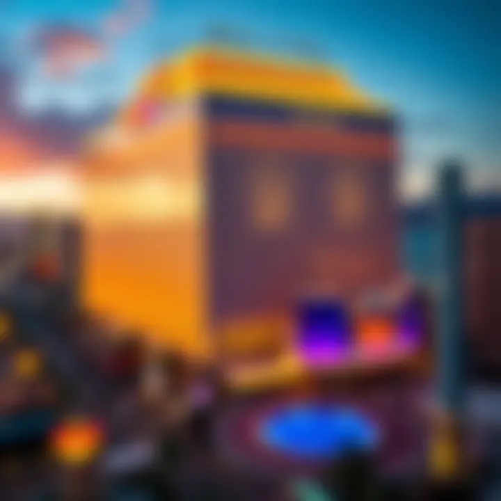 Breathtaking View of the Rio Hotel A breathtaking view of the hotel from a high vantage point