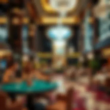 Elegance in Hospitality at the Rio Hotel Luxurious lobby area highlighting the elegance of hospitality