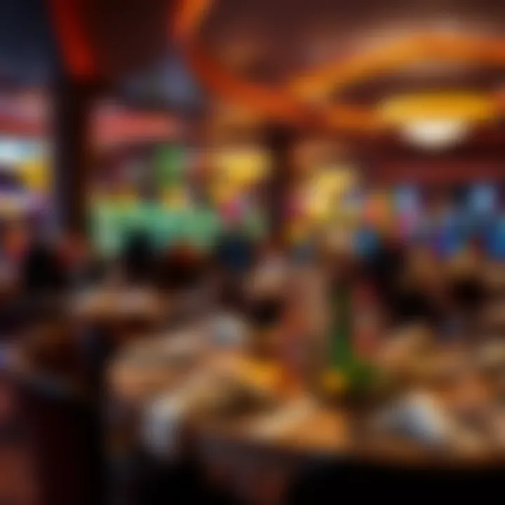 Dining area featuring a variety of culinary options available at the casino