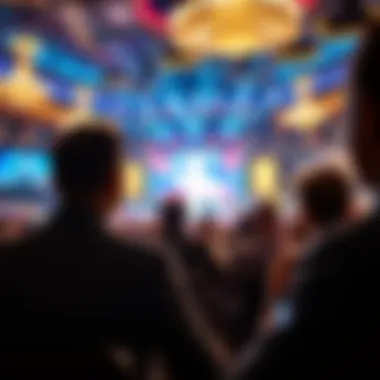 An audience captivated by a spectacular live show, showcasing engagement and excitement