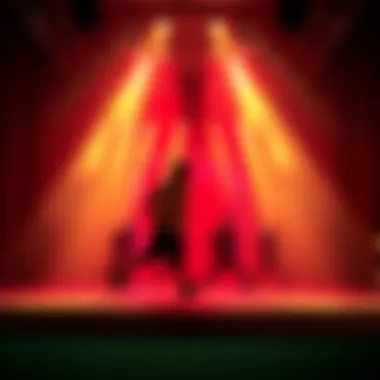 A dynamic stage performance with captivating lighting and choreography in action