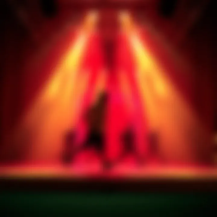 A dynamic stage performance with captivating lighting and choreography in action