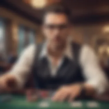 An illustration representing the excitement of live dealer games