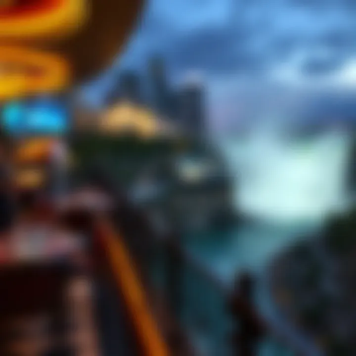 Breathtaking view of Niagara Falls from a casino balcony