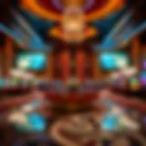 Luxurious casino lobby with elegant decor