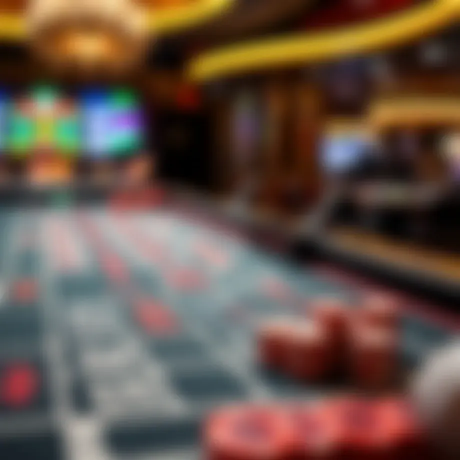 Craps table showcasing Big Six and Big Eight betting options