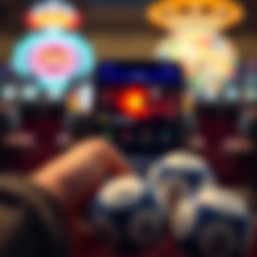 User Interface of the Colorado Lotto App User interface of the Colorado Lotto app showcasing navigation features