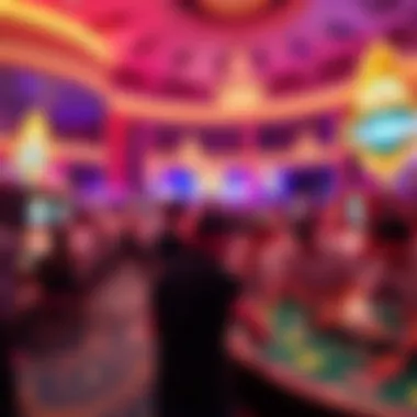 Cultural Event in a Resort A vibrant cultural event taking place within a Las Vegas resort setting.