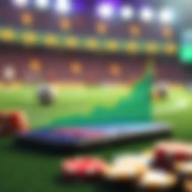 Graph illustrating the rise in mobile sports betting popularity over recent years