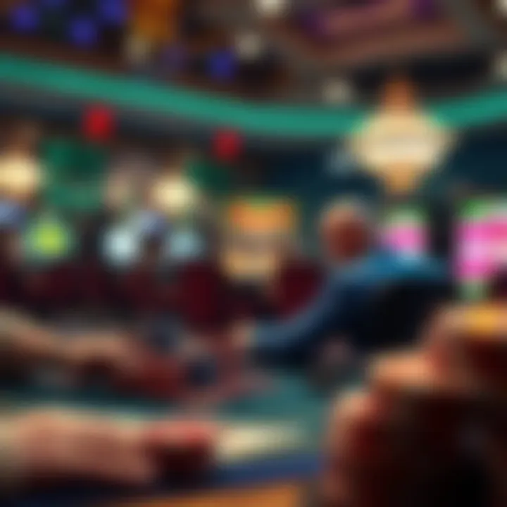 A conceptual image representing online gambling trends