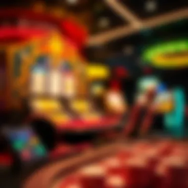 A futuristic representation of technology's impact on casino games