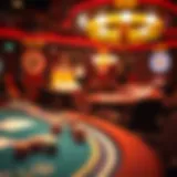 The Evolution of Gambling A vintage casino scene showcasing the evolution of gambling
