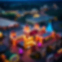 Aerial view of a prominent casino in Tennessee, showcasing its vibrant atmosphere and architectural design