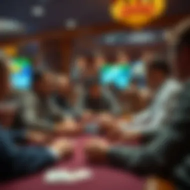 Engaged Poker Enthusiasts Group of enthusiasts engaged in a poker game