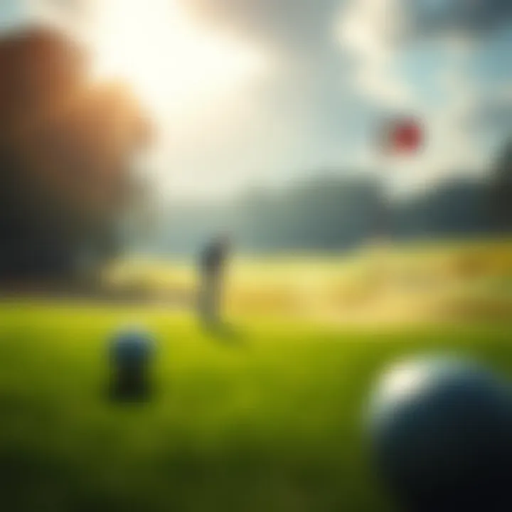 Impact of Course Conditions Visual representation of golf course conditions affecting gameplay