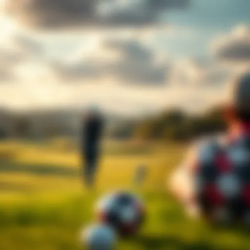 Golf course during a tournament showcasing betting excitement