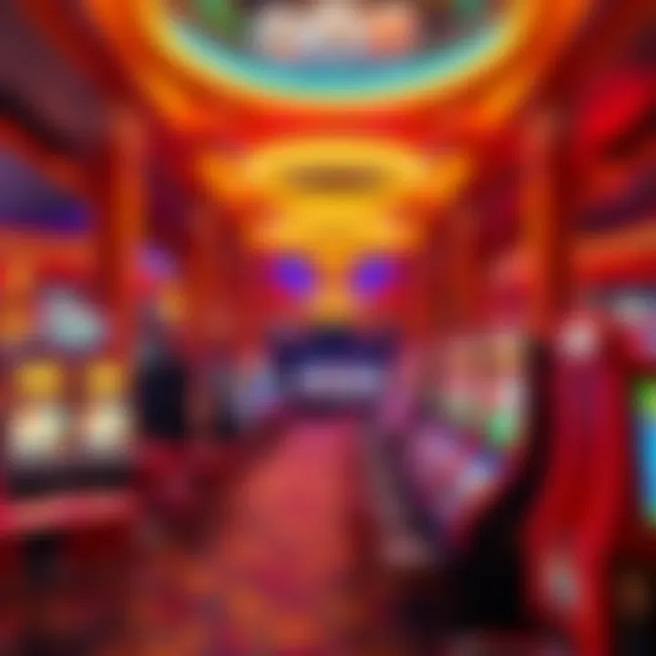 A vibrant gaming floor in a Maui casino