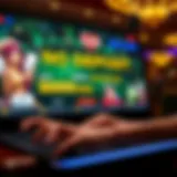 An enticing online casino interface showcasing promotional no deposit bonus offers.