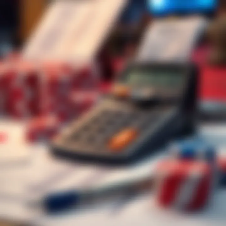 Calculator and betting slips