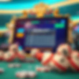 Symbolic representation of online lottery participation