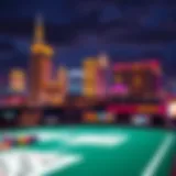 Iconic casino skyline showcasing vibrant night lights