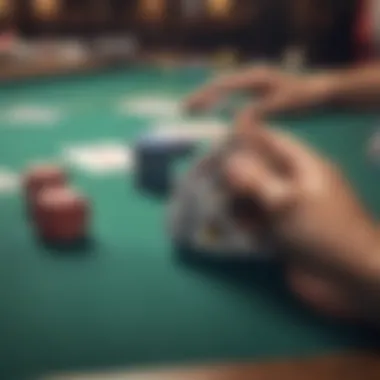 User interface of a popular poker application