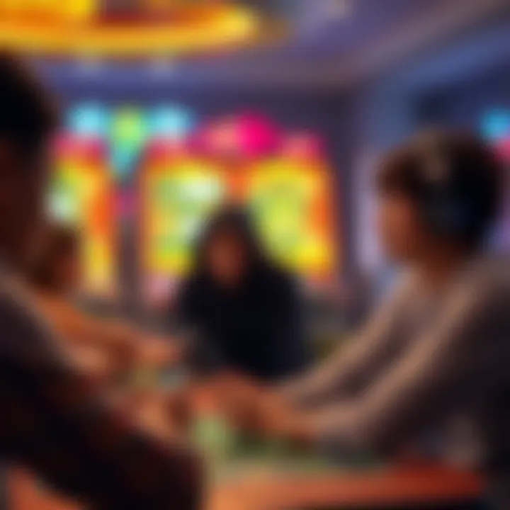 Engaging Gameplay Experience on Vpower Fish Game Gamers engaged in dynamic gameplay on the Vpower Fish Game app