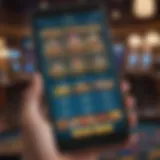 Overview of the William Hill Casino App interface showcasing various games