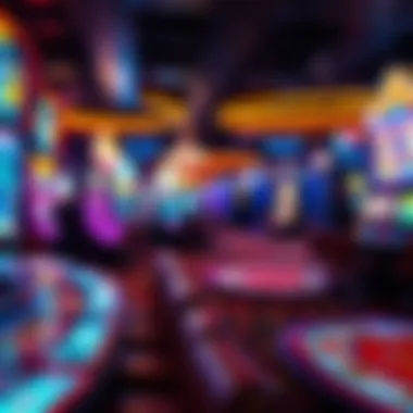 Immersive Gaming Environment in Las Vegas An immersive gaming environment blending video games with traditional casino elements