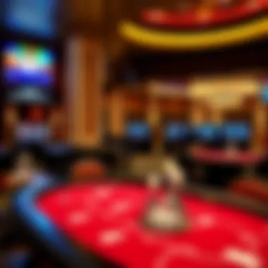 Luxurious amenities surrounding the poker area at Foxwoods