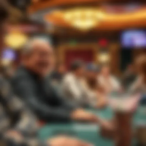 Exciting Poker Tournament Atmosphere Exciting poker tournament atmosphere at Foxwoods Resort