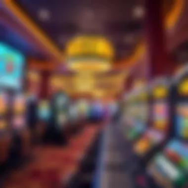 Gaming Floor at Gold Strike Casino Inside view of the gaming floor filled with slot machines