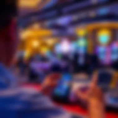 User engaging with live dealer games on the Golden Nugget app