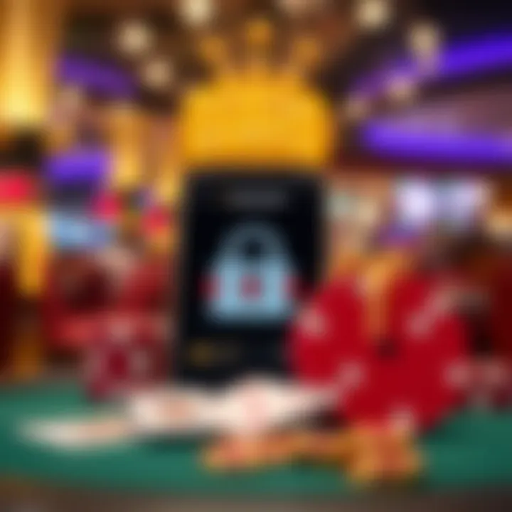 Security features prominently displayed on the Golden Nugget Online Casino app