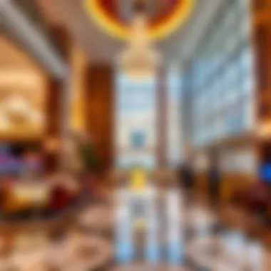 Luxurious interior of Grand Sierra Resort lobby