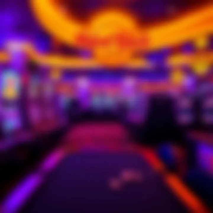 Vibrant gaming area filled with exciting slot machines and table games.