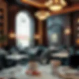 Elegant dining setting at Holsteins