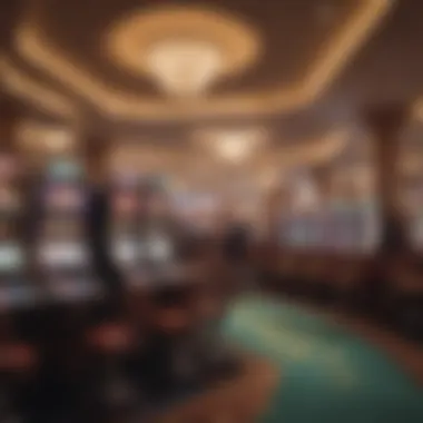 A casino floor with players engaged in gaming