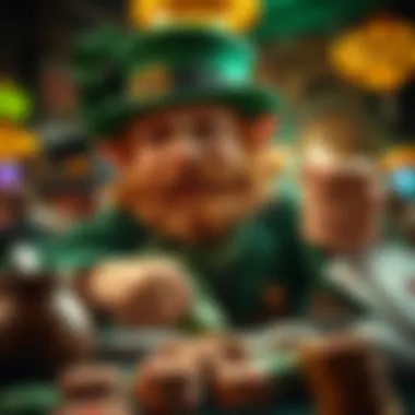 Thematic elements showcasing Irish culture in Lucky Leprechaun