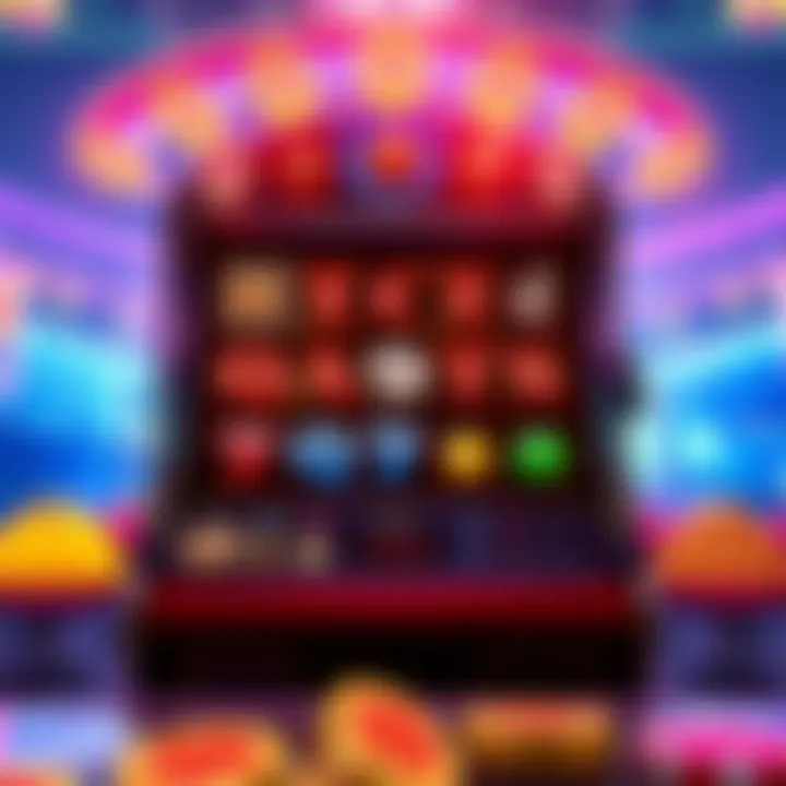 A vibrant illustration of the Jack Party Slots game interface showcasing colorful symbols and reels