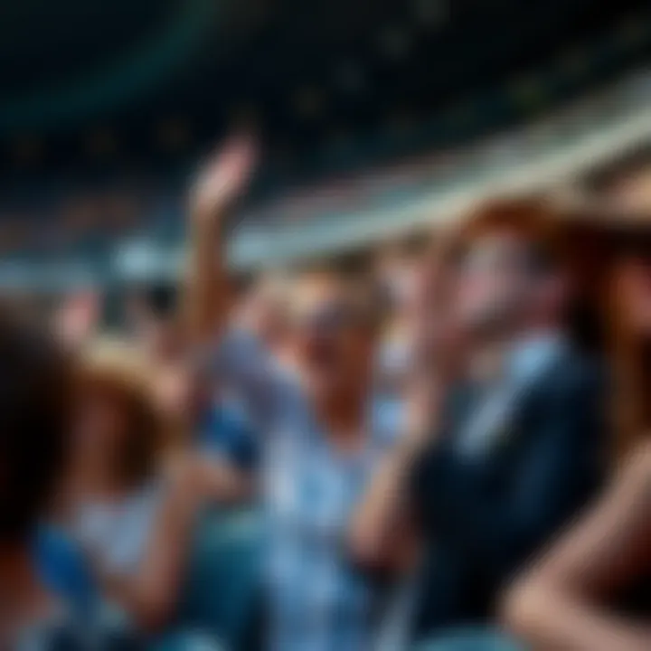 Cheering Audience at Kentucky Derby Event Audience cheering at the Kentucky Derby event