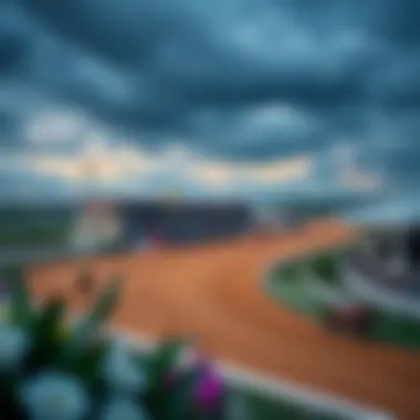 Spectacular Kentucky Derby Racetrack View Spectacular view of the Kentucky Derby racetrack