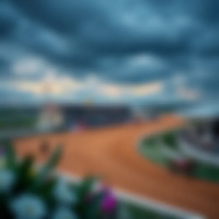 Spectacular Kentucky Derby Racetrack View Spectacular view of the Kentucky Derby racetrack