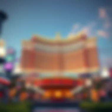 Architectural Marvel of Las Vegas Grand exterior view of the largest hotel in Las Vegas